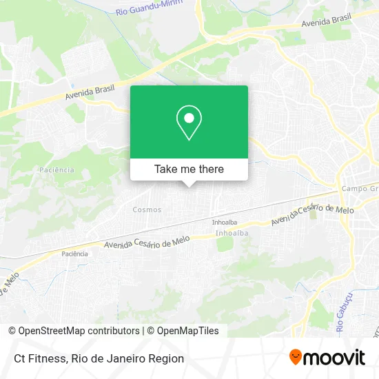 Ct Fitness map