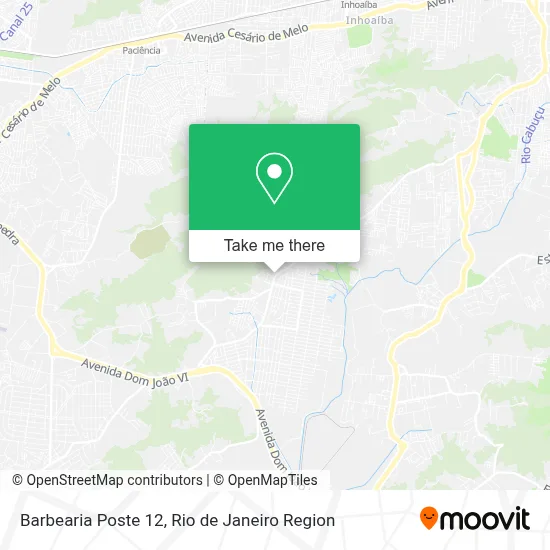 Barbearia Poste 12 map