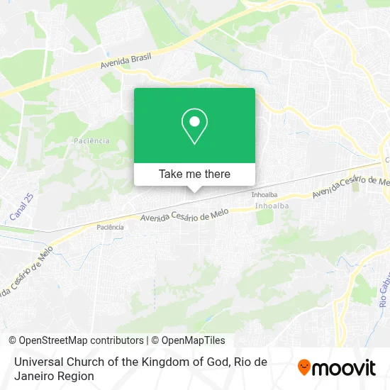 Igreja Universal Do Reino De Deus map