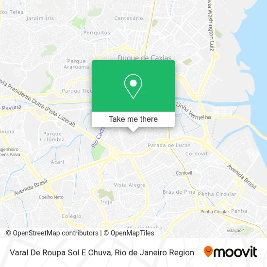 Varal De Roupa Sol E Chuva map