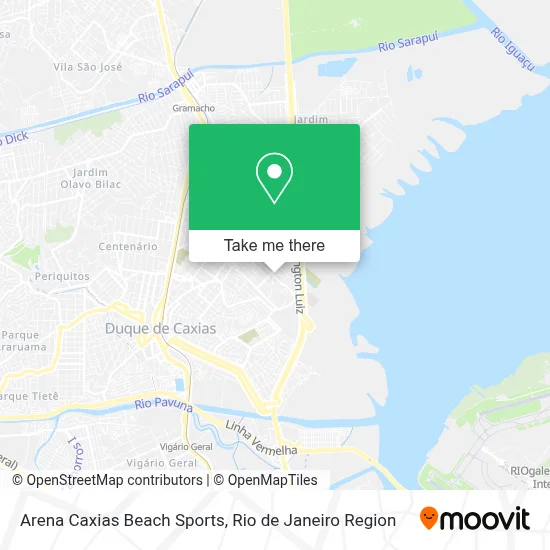 Arena Caxias Beach Sports map