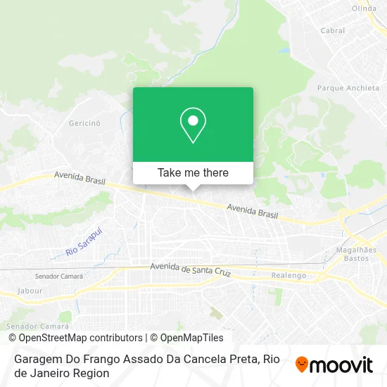 Garagem Do Frango Assado Da Cancela Preta map