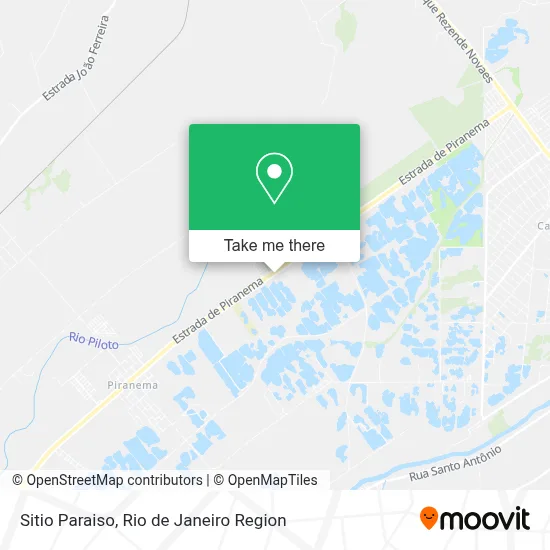 Sitio Paraiso map