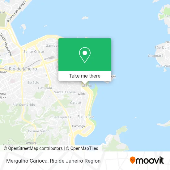 Mergulho Carioca map