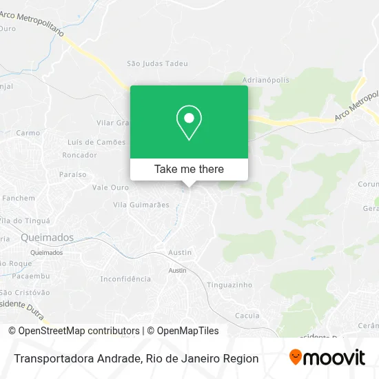 Transportadora Andrade map