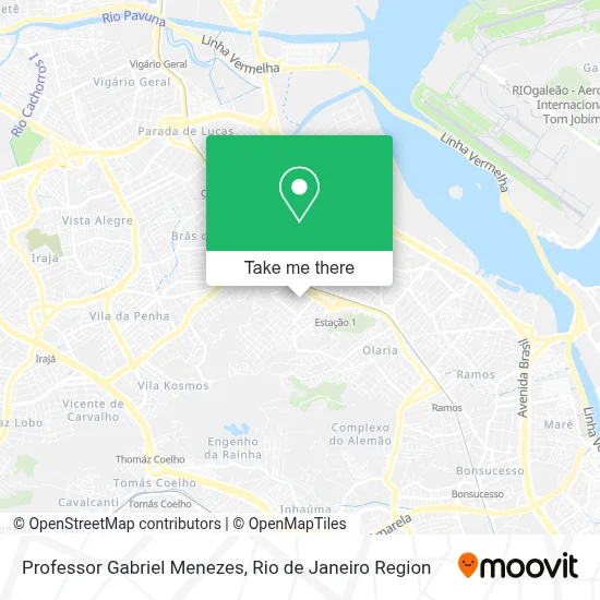 Professor Gabriel Menezes map
