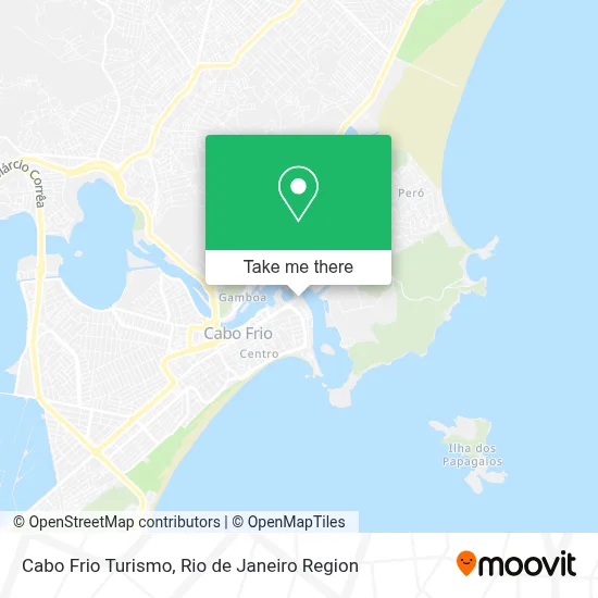 Cabo Frio Turismo map