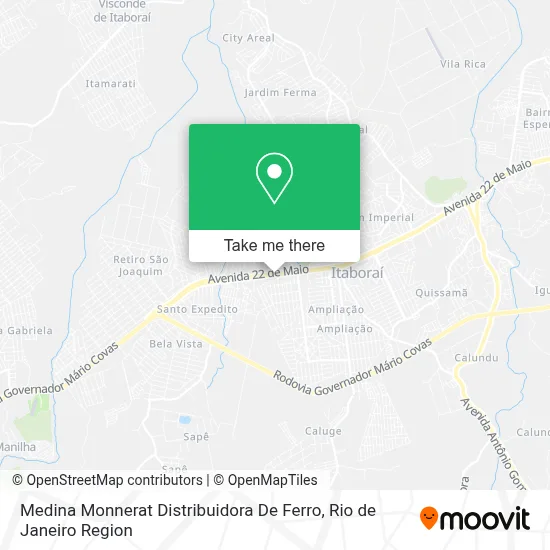 Medina Monnerat Distribuidora De Ferro map