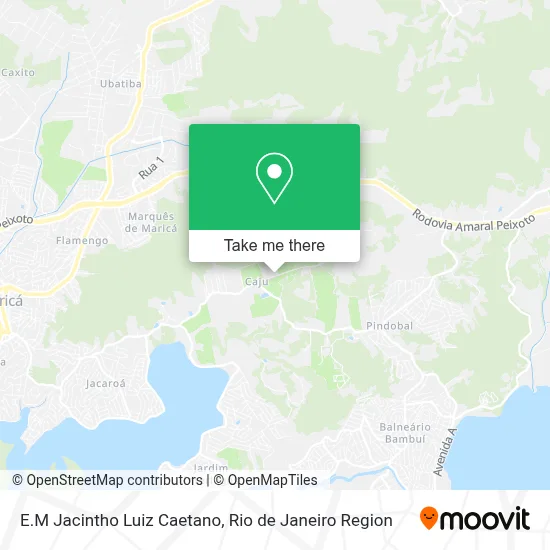 E.M Jacintho Luiz Caetano map