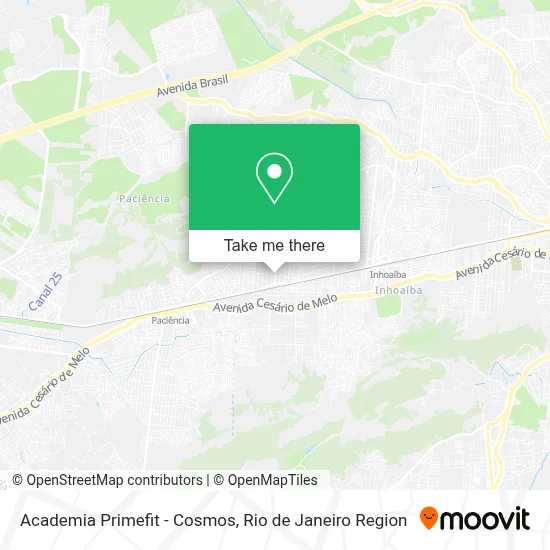 Academia Primefit - Cosmos map