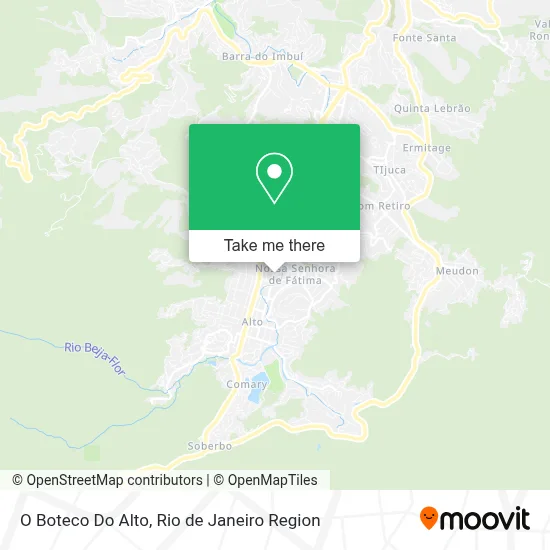 O Boteco Do Alto map