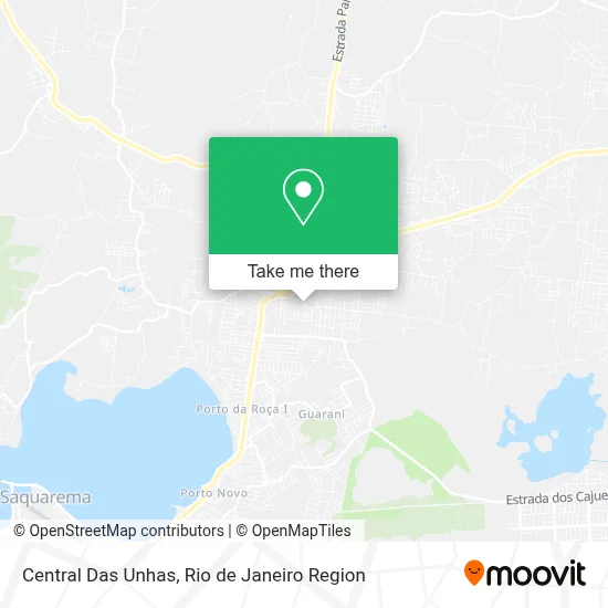 Central Das Unhas map