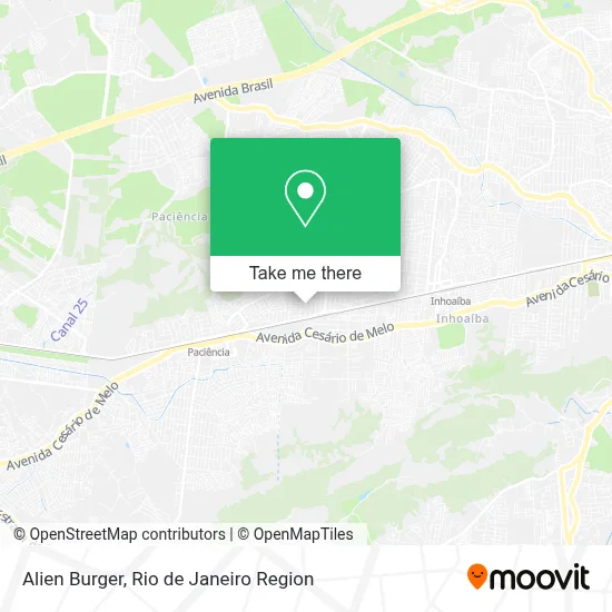 Alien Burger map