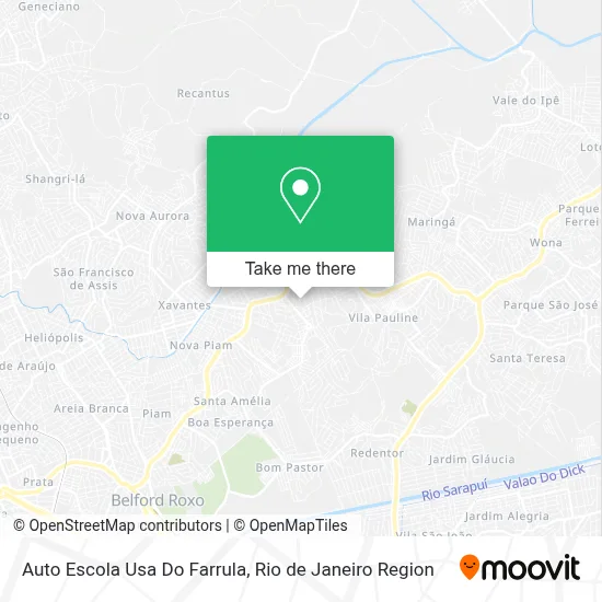 Auto Escola Usa Do Farrula map