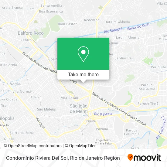 Condomínio Riviera Del Sol map