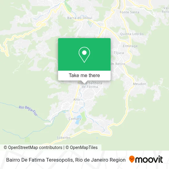 Bairro De Fatima Teresopolis map