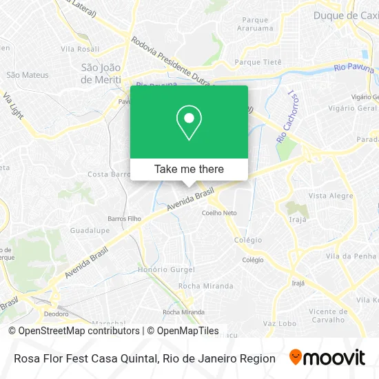 Rosa Flor  Fest Casa Quintal map