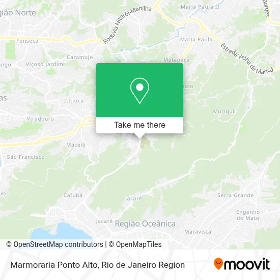 Marmoraria Ponto Alto map