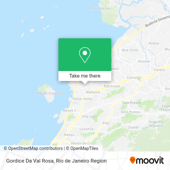 Gordice Da Val Rosa map