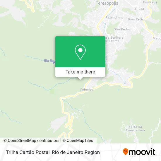 Trilha Cartão Postal map