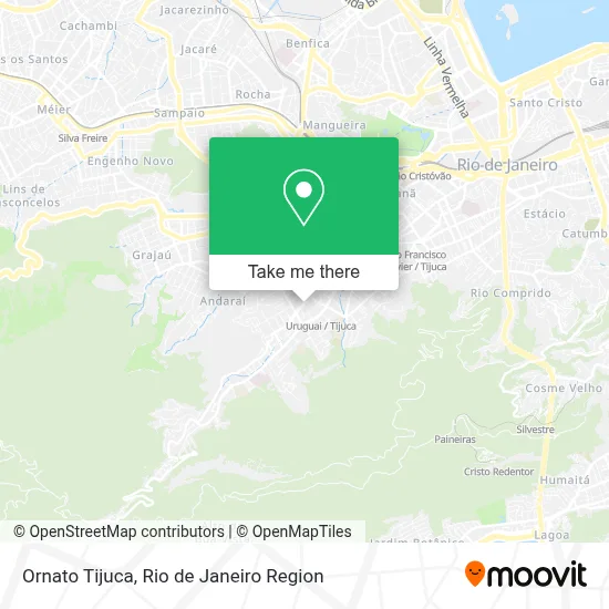 Ornato Tijuca map