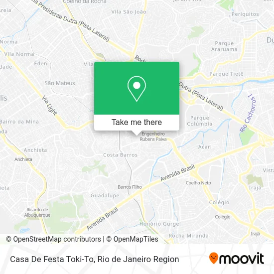 Casa De Festa Toki-To map