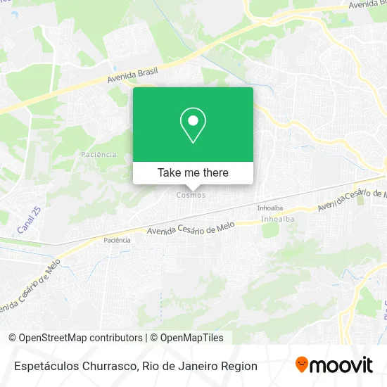 Espetáculos Churrasco map
