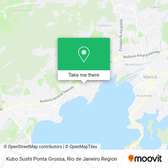 Kubo Sushi Ponta Grossa map