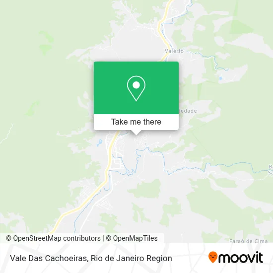 Vale Das Cachoeiras map