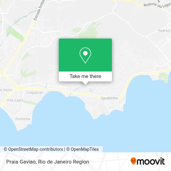 Praia Gaviao map