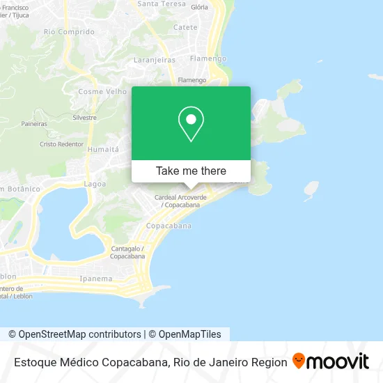 Estoque Médico Copacabana map