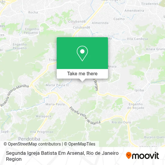 Segunda Igreja Batista Em Arsenal map