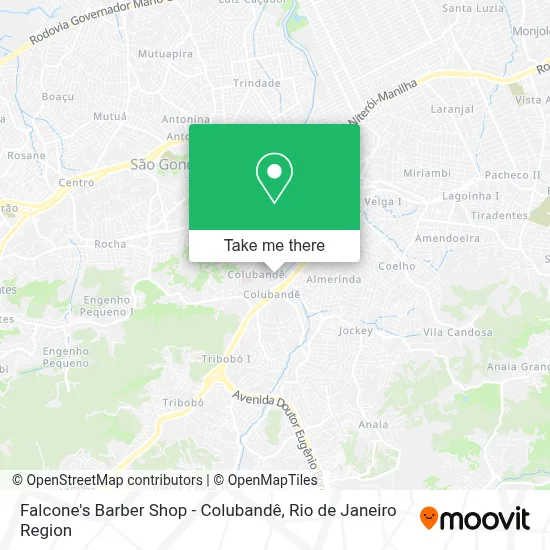 Falcone's Barber Shop - Colubandê map