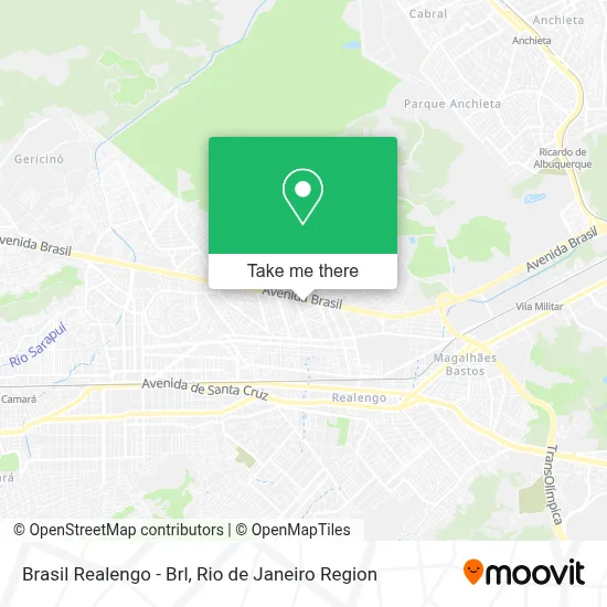 Brasil Realengo - Brl map