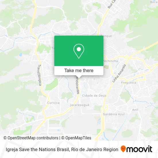 Igreja Save the Nations Brasil map