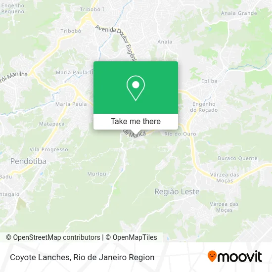 Coyote Lanches map