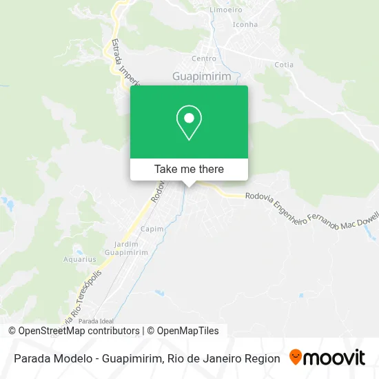Parada Modelo - Guapimirim map