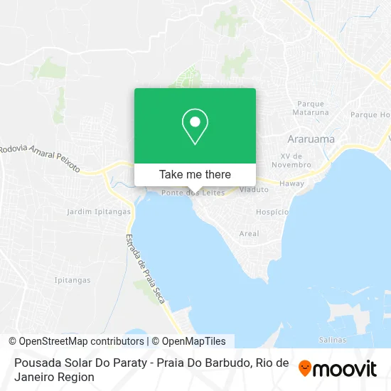 Pousada Solar Do Paraty - Praia Do Barbudo map