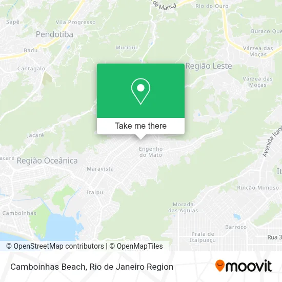Camboinhas Beach map