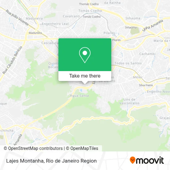Lajes Montanha map