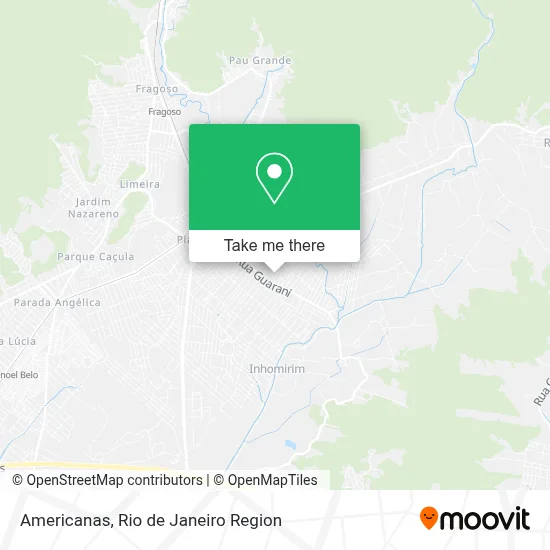 Americanas map