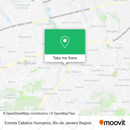 Estrela Cabelos Humanos map