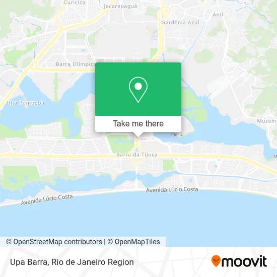 Upa Barra map