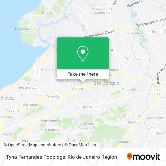Tyna Fernandes Podologa map