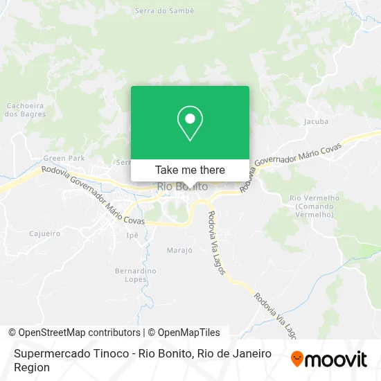Supermercado Tinoco - Rio Bonito map