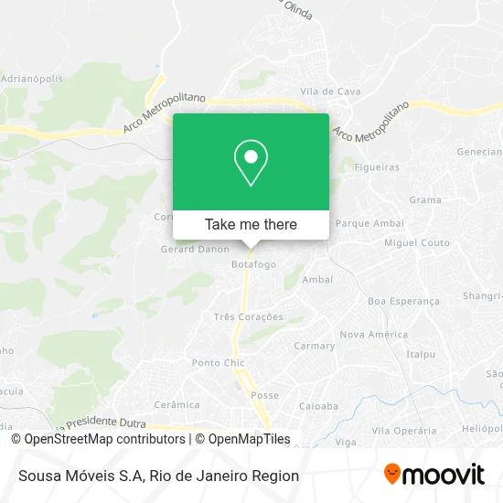 Sousa Móveis S.A map