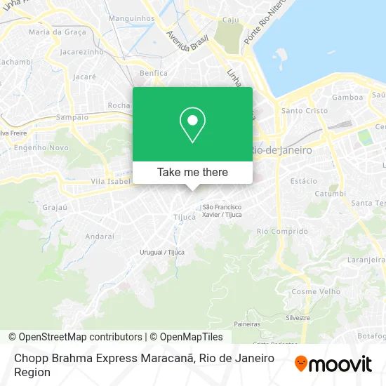 Chopp Brahma Express Maracanã map