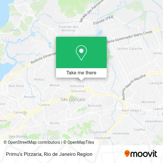 Primu's Pizzaria map