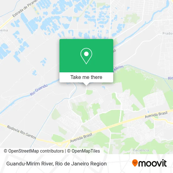 Guandu-Mirim River map