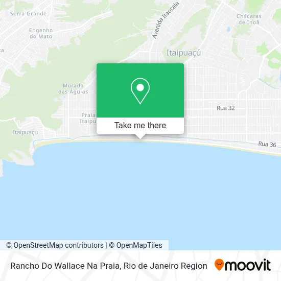 Rancho Do Wallace Na Praia map